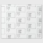 Konijnenprotestbord /  ASCII-tekst Cadeaupapier (Vlak)