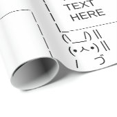 Konijnenprotestbord /  ASCII-tekst Cadeaupapier (Rol Hoek)