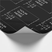 Konijnenprotestbord / ASCII-tekst Cadeaupapier (Hoek)