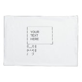 Konijnenprotestbord / ASCII-tekst Kussensloop (Achterkant-Links)