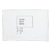 Konijnenprotestbord / ASCII-tekst Kussensloop (Voorkant-Links)