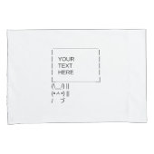 Konijnenprotestbord / ASCII-tekst Kussensloop (Voorkant-Rechts)