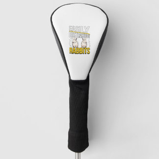 Konijnenquote gemakkelijk afgeleid door konijnen golfheadcover