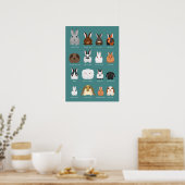 konijnenrassen poster (Keuken)