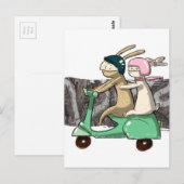 Konijnenreis Briefkaart (Voorkant / Achterkant)