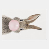 Konijnenroze knobbelkieuwmeel inpakpapier vel (Voorkant)