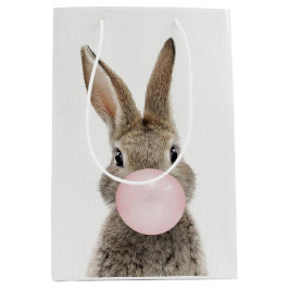 Konijnenroze knobbelkieuwmeel medium cadeauzakje