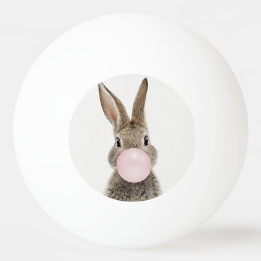 Konijnenroze knobbelkieuwmeel pingpongbal (Voorkant)