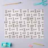 Konijnenroze knobbelkieuwmeel tissuepapier (Craft)