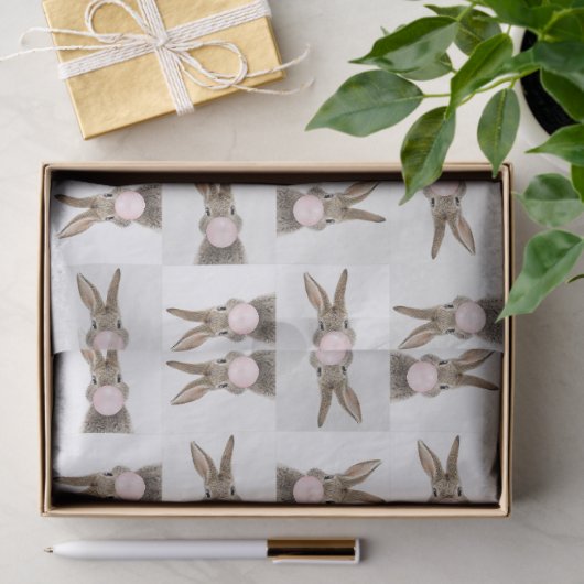 Konijnenroze knobbelkieuwmeel tissuepapier (Geschenk)