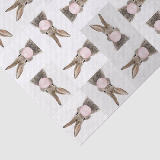 Konijnenroze knobbelkieuwmeel tissuepapier (Detail)