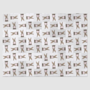 Konijnenroze knobbelkieuwmeel tissuepapier