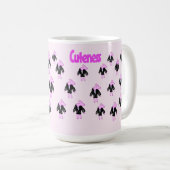 konijnenroze schattigheid koffiemok (Voorkant rechts)