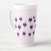 konijnenroze schattigheid latte mok (Linkerhoek)