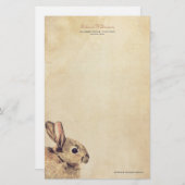  konijnenschets - Aangepaste schrijfbenodigdheden Briefpapier (Voorkant / Achterkant)