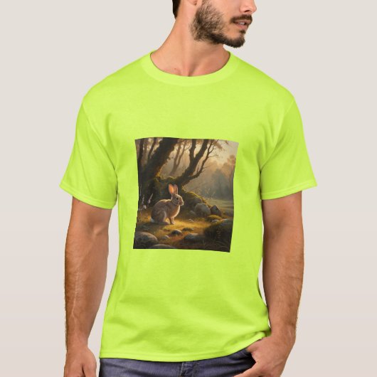 Konijnenschilderij T-shirt (Voorkant)