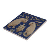 Konijnenschildpadden Antiek Perzische Repro Tegeltje (Zijkant)