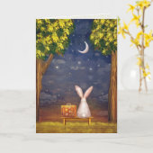 konijnensympathiekaart kaart (Gele Bloem)