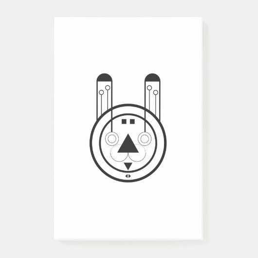 konijnenteken post-it® notes (Voorkant)