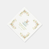 Konijnentheepartij Lentebaby Shower Servet (Hoek)