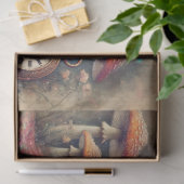 Konijnentijdwaarnemer  Wonderland Decoupage Tissuepapier (Geschenk)