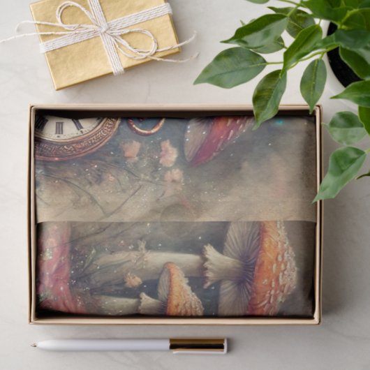 Konijnentijdwaarnemer  Wonderland Decoupage Tissuepapier (Geschenk)