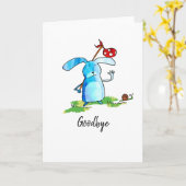 Konijnenuittrekkaart Kaart (Gele Bloem)