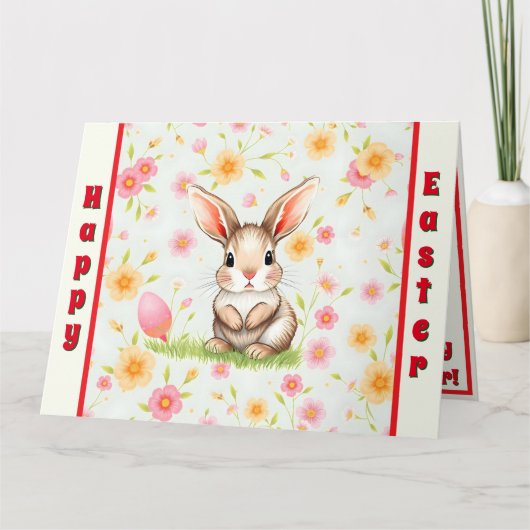 Konijnenvakantie Easter Modern Collectie Kaart (Voorkant)