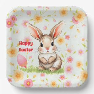 Konijnenvakantie Easter Modern Collectie Papieren Bordje