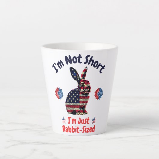 Konijnenvlag Amerika Latte Mok (Voorkant)