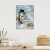 Konijnenvlees Eats Snowman's Nose Poster (Keuken)