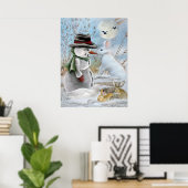 Konijnenvlees Eats Snowman's Nose Poster (Thuiskantoor)
