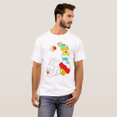 Konijnenvlees Katsuperskoeken Witte TShirt (Voorkant volledig)
