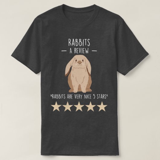 Konijnenvlees Review T-shirt (Design voorkant)