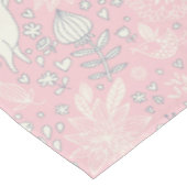  konijnenvlinder bloempastel roze paaspaaspaasje tafelkleed (Gekanteld)