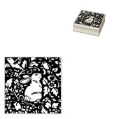 Konijnenvogel Natuur Floral Scroll Woodland Easter Rubberstempel (Gestempeld)