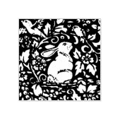 Konijnenvogel Natuur Floral Scroll Woodland Easter Rubberstempel (Afrduk)