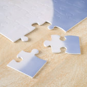 Konijnenwitte sneeuw schattig legpuzzel (Zijkant)