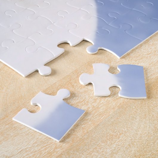 Konijnenwitte sneeuw schattig legpuzzel (Zijkant)