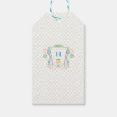 Konijnenwortel Monogram Cadeaulabel (Voorkant)