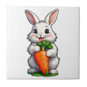 Konijnenwortel Tegeltje (Voorkant)