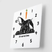 Konijnenwortel Wandenkast Vierkante Klok (Hoek)