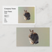 Konijnenzitting Visitekaartje (Voorkant / Achterkant)