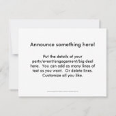 Konijnkonijnenkonijntje leuk eenvoudig logo logo aankondiging (Achterkant)