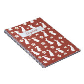 Konijnpatroon Chinees Nieuwjaar Notitieboek (Rechterzijde)