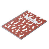 Konijnpatroon Chinees Nieuwjaar Notitieboek (Linkerzijde)