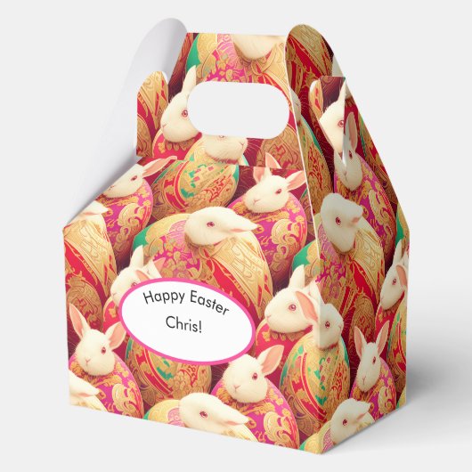 Konijn's koninklijke dresscode bedankdoosjes (Voorkant)