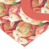 Konijn's koninklijke dresscode lange tafelloper (Hoek)