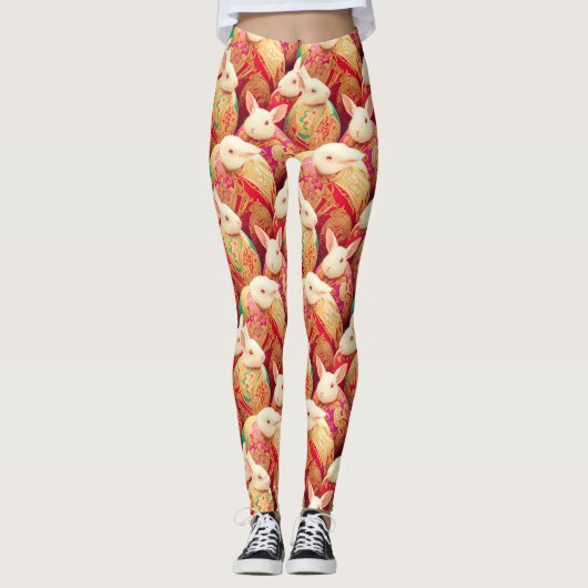 Konijn's koninklijke dresscode leggings (Voorkant)