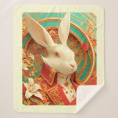 Konijn's Royal Dress Code Sherpa Deken (Voorkant)